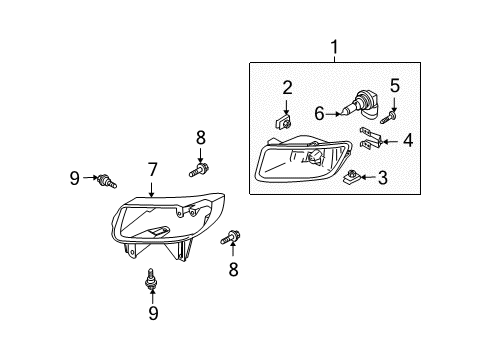 2007 Mazda CX-9 Fog Lamps