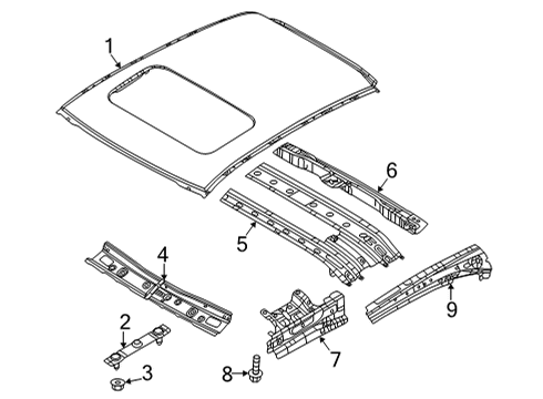 2022 Mazda MX-30 EV Roof & Components