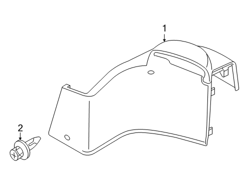 2014 Mazda MX-5 Miata Interior Trim - Quarter Panels Diagram 2