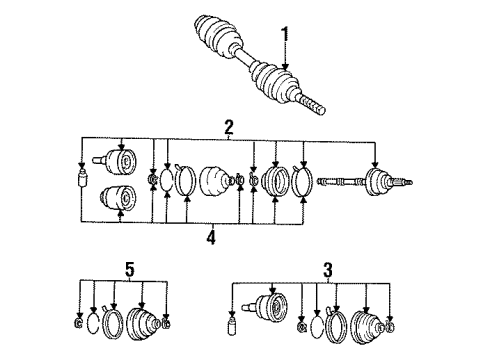 1990 Mazda MPV Front Axle Diagram 2