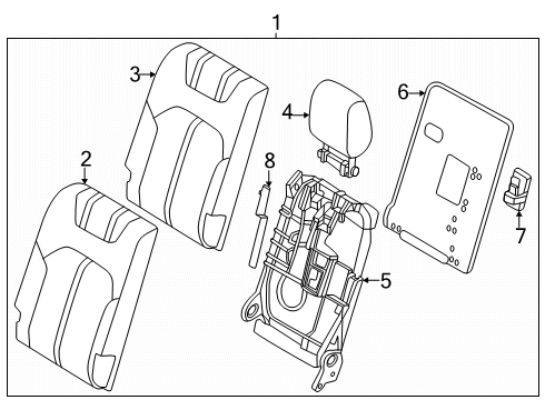 2024 Mazda CX-90 Third Row Seats Diagram 2