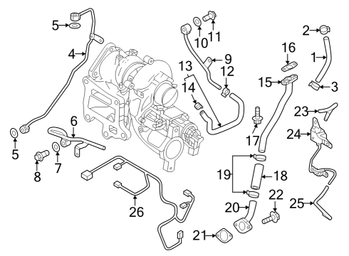 2020 Mazda CX-5 Hoses & Pipes - Engine / Transaxle Diagram