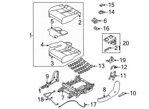 2025 Mazda CX-90 Second Row Seats Diagram 6