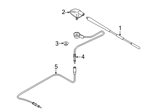 2013 Mazda 2 Antenna & Radio Diagram