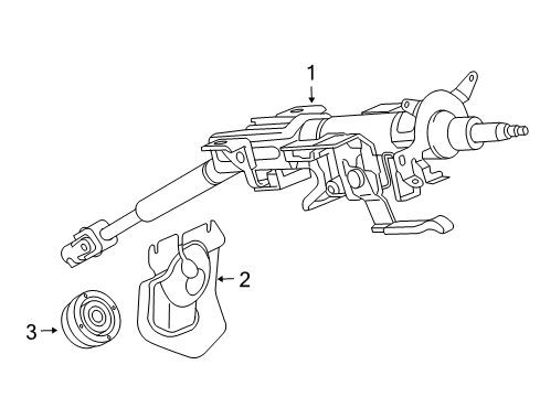 2004 Mazda 6 Steering Column Assembly Diagram