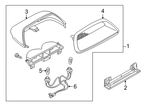 1996 Mazda Millenia High Mount Lamps Diagram