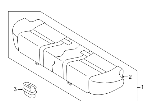 2007 Mazda 6 Rear Seat Components Diagram 4