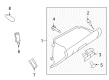 Diagram for Mazda 6 Glove Box - GS3L-64-030F-02