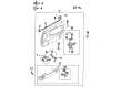 Diagram for Mazda MX-6 Power Window Switch - GA2A-66-370A
