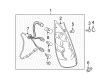 Diagram for Mazda 5 Light Socket - C235-51-155B