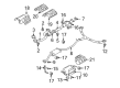 Diagram for Mazda CX-9 Muffler Strap - L3D1-40-166