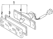 Diagram for Mazda 626 Side Marker Light - GA97-51-070C