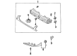 Diagram for Mazda Protege Emblem - B01B-51-731