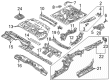 Diagram for Mazda Rear Crossmember - KMV6-53-9E1