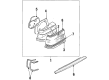 Diagram for Mazda 929 Tail Light Lens - HF0551151