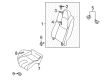 Diagram for Mazda RX-8 Seat Cushion - FF15-57-300D-17