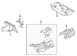 Diagram for Mazda CX-5 Exhaust Heat Shield - KD45-56-444A