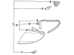 Diagram for Mazda 626 Headlight Cover - G219-51-081A