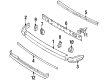 Diagram for Mazda GLC Bumper - BA0150051