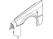 Diagram for Mazda 323 Fender - BM89-52-210A