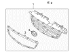 Diagram for Mazda MPV Grille - LC62-50-710A