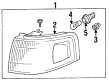 Diagram for Mazda MPV Side Marker Light - LB82-51-070A