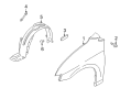 Diagram for Mazda MPV Wheelhouse - LC62-56-141C