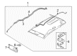 Diagram for Mazda Sun Visor - CC43-69-270D-77