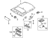 Diagram for Mazda Protege Sun Visor - BL8E-69-320B-80