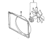 Diagram for Mazda MPV Fan Shroud - G601-15-211