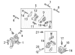 Diagram for Mazda Engine Mount Torque Strut - TK78-39-04XB