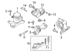 Diagram for Mazda CX-7 Engine Mount - EH48-39-070