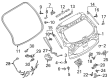 Diagram for Mazda CX-9 Liftgate Lock Actuator - TK49-62-310C
