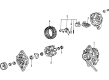 Diagram for Mazda Alternator Bracket - FE65-18-371B