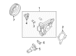 Diagram for Mazda Protege Coolant Pipe Seal - B366-15-165