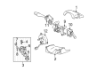Diagram for Mazda MPV Turn Signal Switch - LE44-66-122