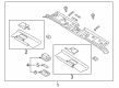 Diagram for Mazda MX-5 Miata Sun Visor - NE51-69-270D-02