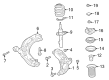 Diagram for Mazda CX-30 Strut Housing - DGH9-34-900A