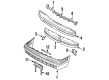 Diagram for Mazda 323 Bumper Cover - BR71-50-031A
