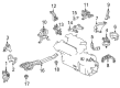 Diagram for Mazda Millenia Engine Mount - T032-39-050