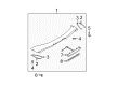 Diagram for Mazda 6 Spoiler - GK2A-51-960F-AA