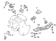 Diagram for Mazda 626 Engine Mount - GJ4K-39-050A