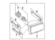 Diagram for Mazda B2300 Headlight Bulb - ZZM1-51-472
