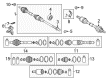 Diagram for Mazda CX-5 CV Boot - FT40-22-540