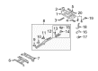 Diagram for Mazda CX-9 Rear Crossmember - TD11-53-9H0A