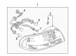 Diagram for Mazda 626 Tail Light Lens - GG2A-51-170A