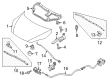Diagram for Mazda Hood Latch - DF71-56-620