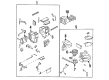 Diagram for Mazda Heater Control Valve - UB39-61-A40