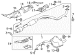 Diagram for Mazda 5 Exhaust Pipe - L829-40-100