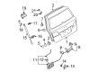 Diagram for Mazda Liftgate Hinge - GM9E-62-210D